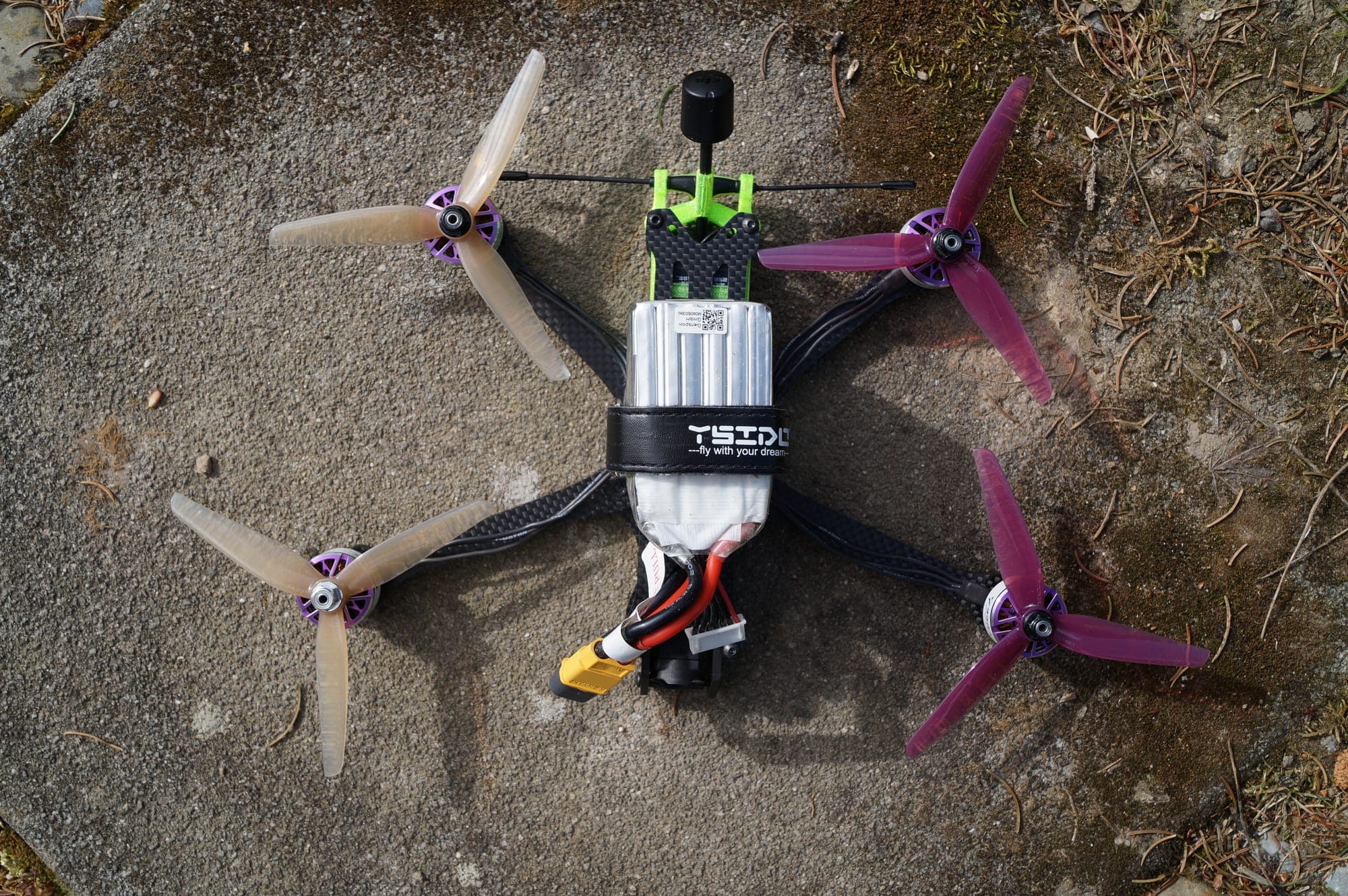 5-inch freestyle quad — detail